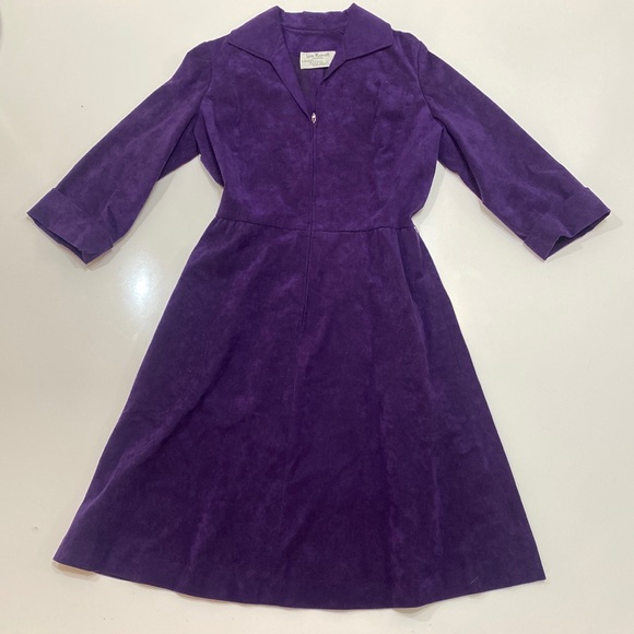 1960 Vera Maxwell nubuck dress - Picture 1 of 14